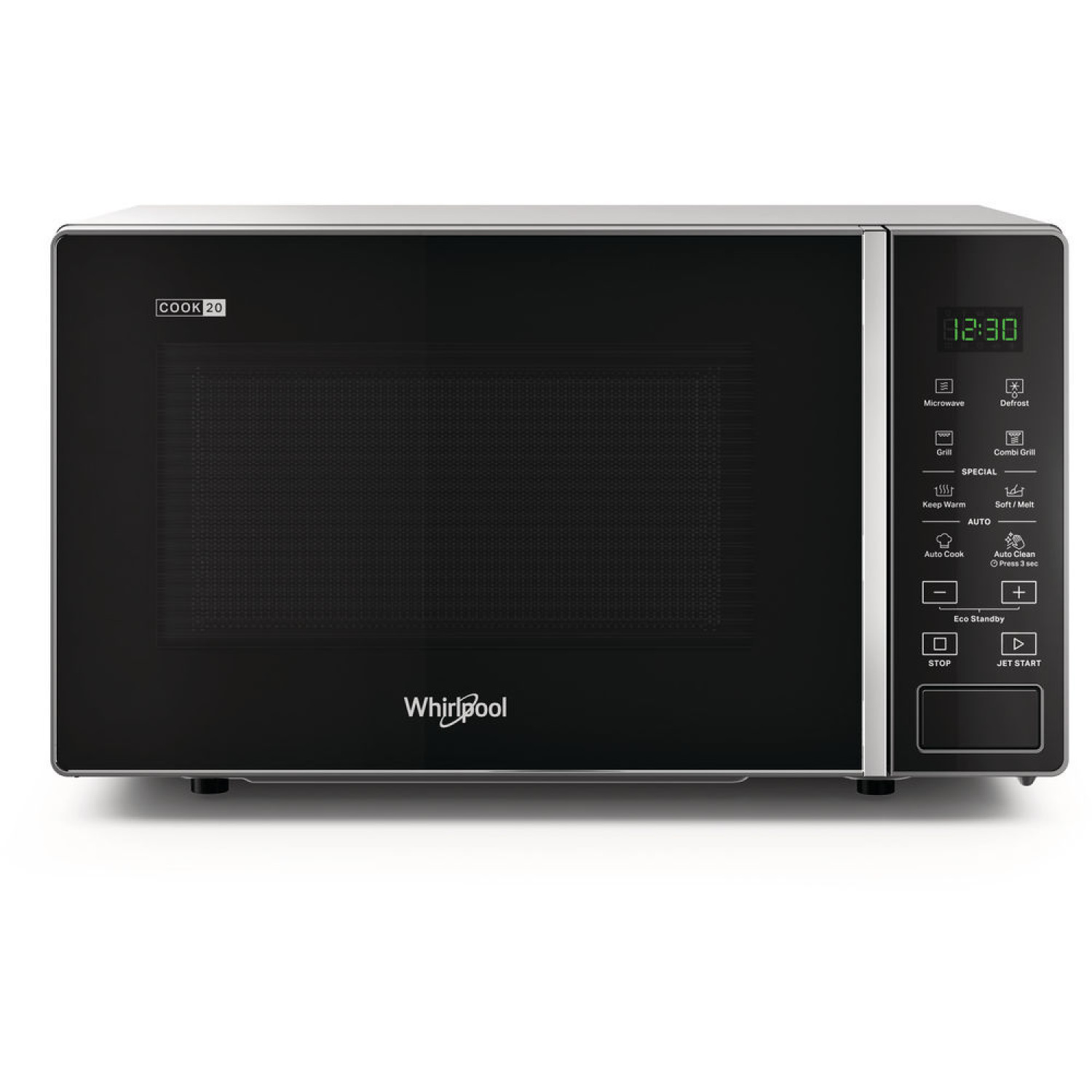 MICROONDE CON GRILL WHIRLPOOL MWP203SB MICROONDE+GRILL 20LT 700W SILVER