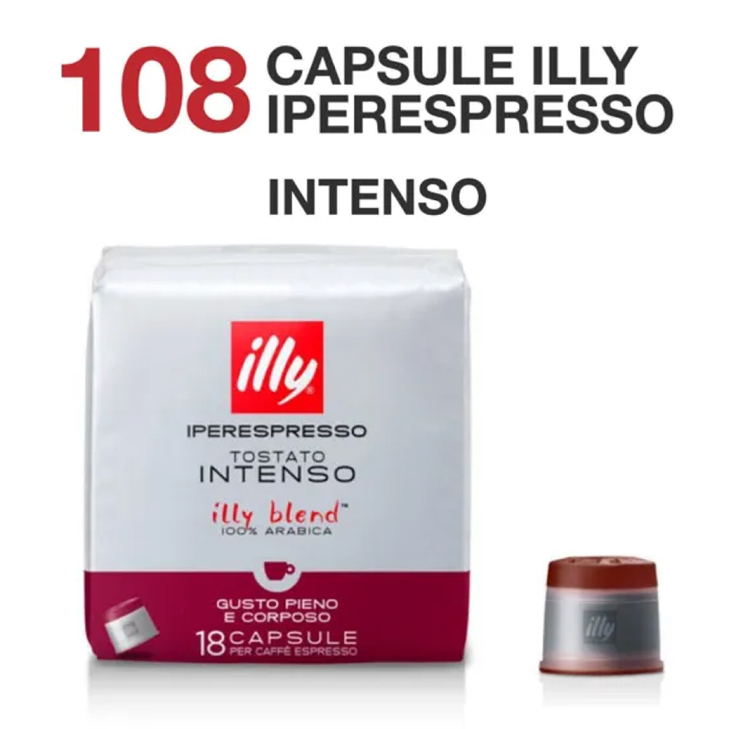 CAPSULE CAFFE' ILLY 24600 PROMOPACK 5+1 IPERESPRESSO INTENSO