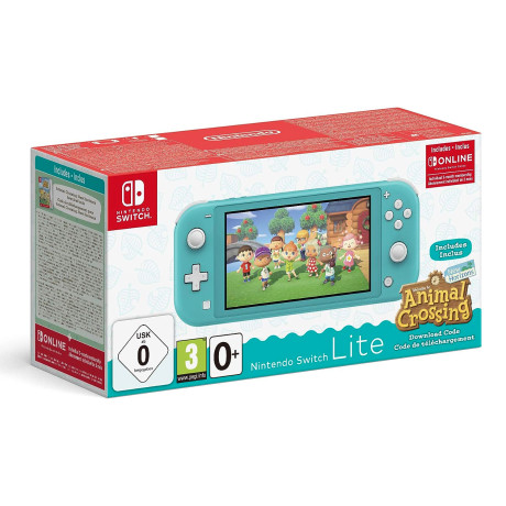 HW NINTENDO SWITCH LITE TURCHESE + ANIMAL CROSSING N.O.