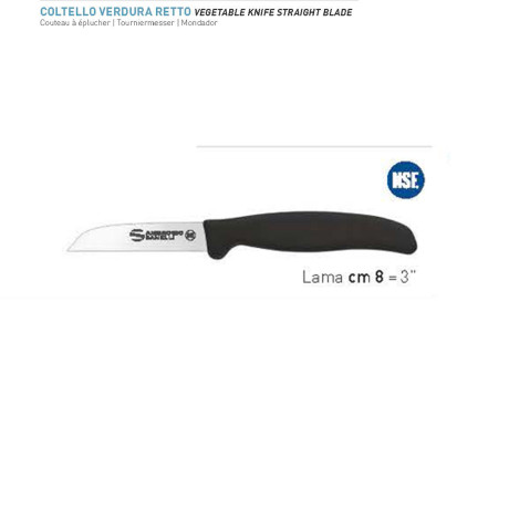 SANELLI ST92008B  VERDURA RETTO CM8 SUPRA NERO