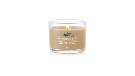 YANKEE 1686347E  FILLED VOTIVE AMBER SANDALWOOD