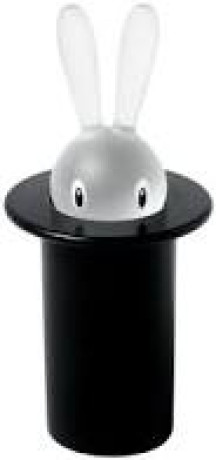 ALESSI ASG16B PORTASTUZZICADENTI MAGIC BUNNY NERO