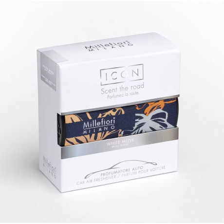 MIL 17CAR72  CAR ICON TEXTILE FLORAL WHITE MUSK