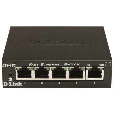D-LINK DES1005  SWITCH METAL CASE RETE 5PORTE