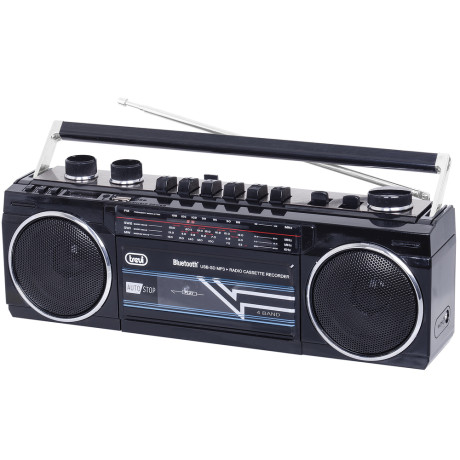 TREVI RR501BTNERO  RADIO REGISTRATORE A CASSETTE CON B L