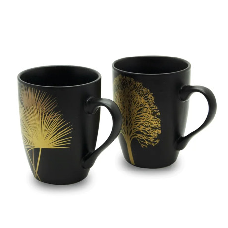 WD SET 2MUG NERO DEC.ORO 330ML WD539N