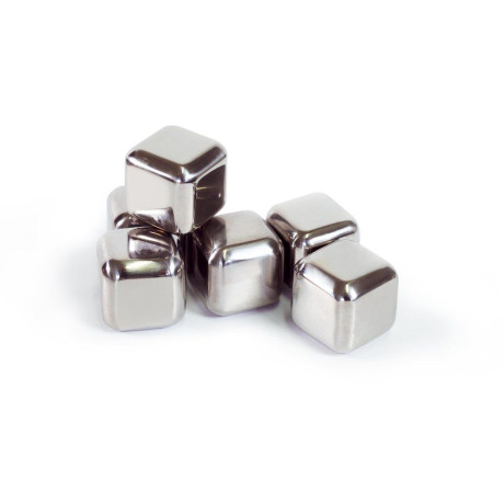 WD SET 6 CUBETTI RAFFREDDA DRINK INOX 2,7X2,7X2,7