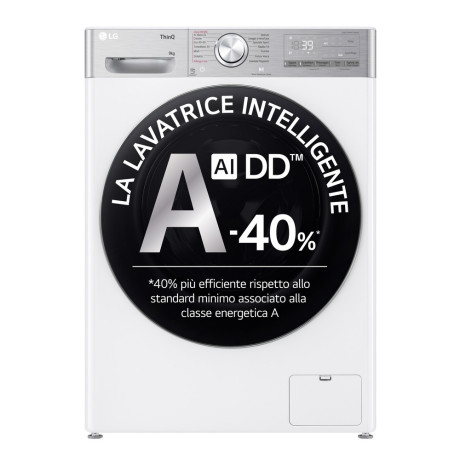 LG F4R9009TPWC  LAVATRICE CF 9KG 1400G VAPORE WIFI AIDD