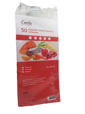 I-GENIO 965  SACCHETTO X SOTTOVUOTO 15X30