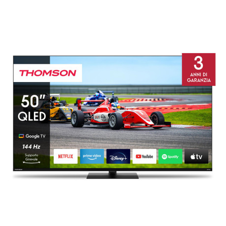 THOMSON 50QG7C14 TVC QLED PLUS 50 SMART GOOGLE SAT T2