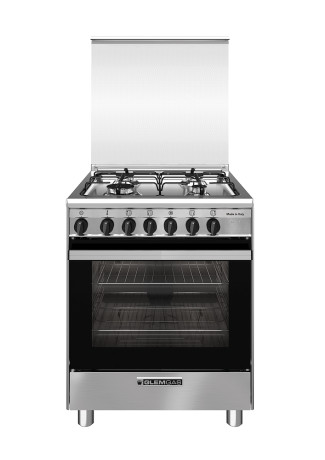 GLEM-GAS SA664MI6  CUCINA 60X60 4F MULTI8 A INOX PORTABL