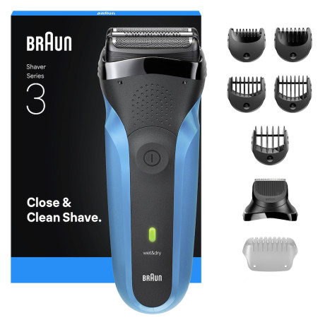 BRAUN 310BT  REGOLABARBA WET&DRY 30MIN AUTO 3TESTINE