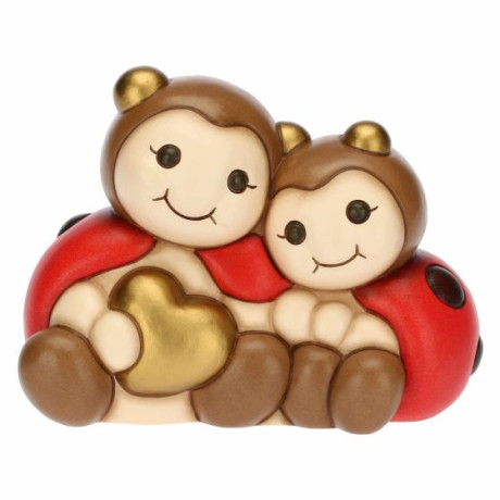 THUN F3237H90  COPPIA COCCINELLE C/CUORE