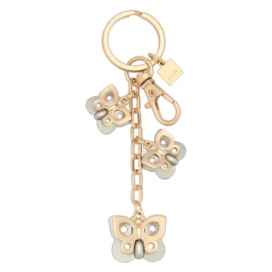 THUN T10455345P00  PORTACHIAVI METALLO 3 FARFALLE CHARMS