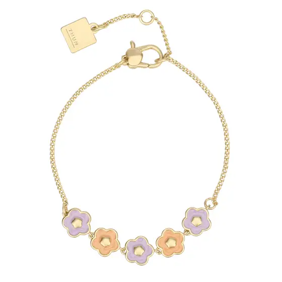 THUN T10335215P00  BRACCIALEMETALLO FIORI SMALTATI