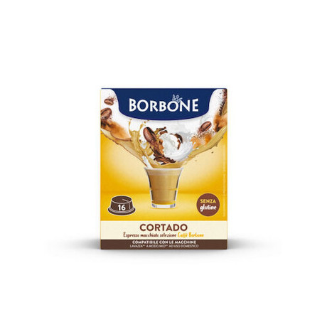 BORBONE AMCORTADO6X16  LAVAZZA 16PZ CAFFE MACCH