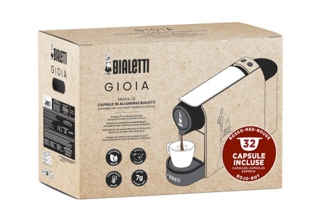 BIALETTI GIOIA ROSSO+32CAPS MACC CAFFE 1200W SERB 0,5L