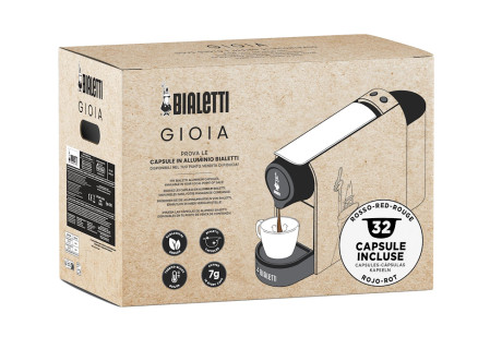 BIALETTI GIOIA BIANCO+32CAPS  MACC CAFFE 1200W SERB 0.5L