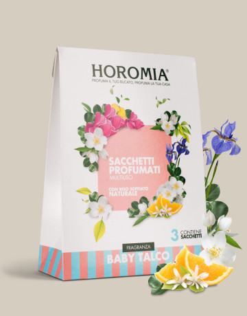 HOROMIA H-125 BABY TALCO  SACCHETTI RISO PROFUM.