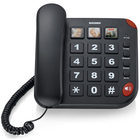 BRONDI BRAVO15NERO  TEL.TAVOLO TASTI EXTRA