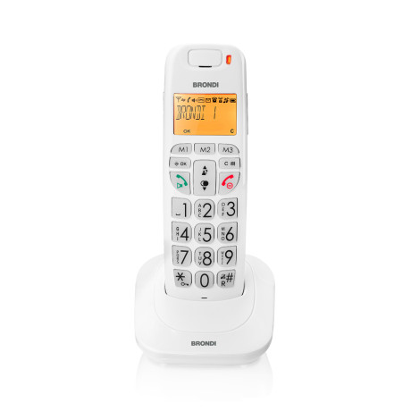 BRONDI BRAVOBRIGHTBIANCO  CORDLESS DECT GAP VIVAVOCE BIA