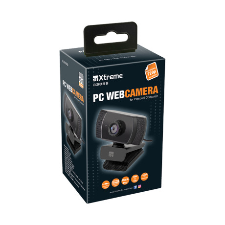 XTREME (MT) 33859  XTREME WEBCAM C/MICROFONO USB HD 1280