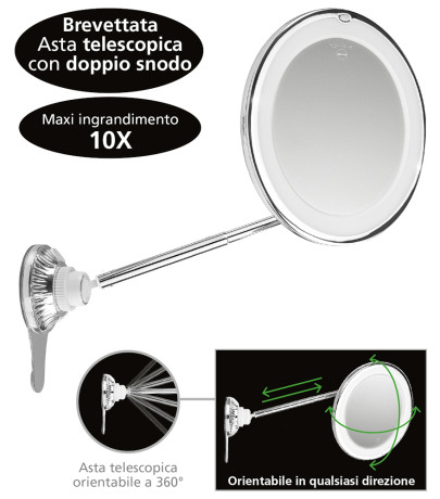 MACOM 229 PERFECT MIRROR SPECCHIO COSMETICO ING 10X