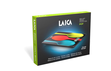 LAICA KS1035L  BILANCIA CUCEL VETRO CUCCHIAI 5KG