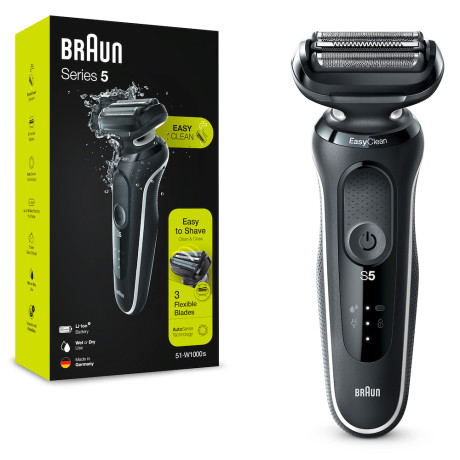 BRAUN 51-W1000S  RASOIO RIC. LAVABILE WEY&DRY PULIZ. EAS