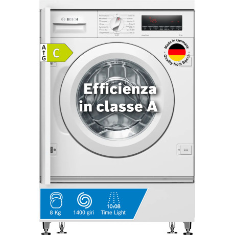 BOSCH WIW28542EU  LAVATRICEINC 8KG 1200G INVERTER MOTOR
