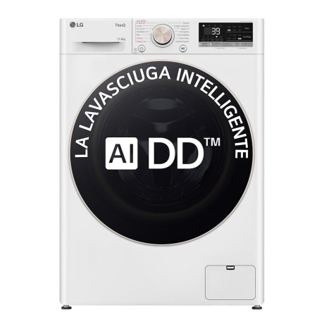 LG ELECTRONICS D4R7011TSWGLAVASCIUGA 11+6KG 1400G VAP
