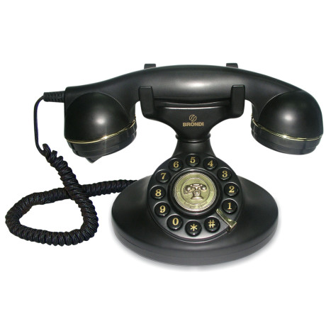 BRONDI VINTAGE 10 NERO  TELEFONO TAVOLO RETRO'''' NERO