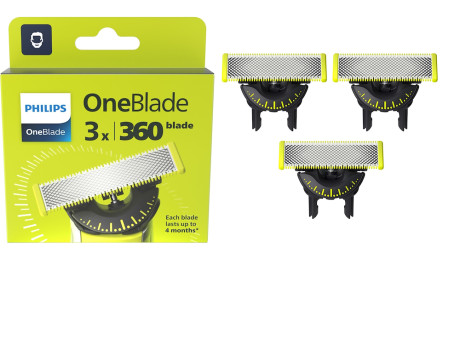 PHILIPS QP430/50  LAME DI RICAMBIO 3PZ 360 SISTEMA DOPPI