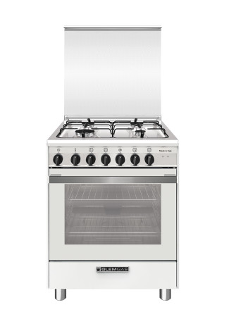 GLEM GAS SA664MWH6  CUCINA 60X60 3F+1TC MULTI9 A BIANCA