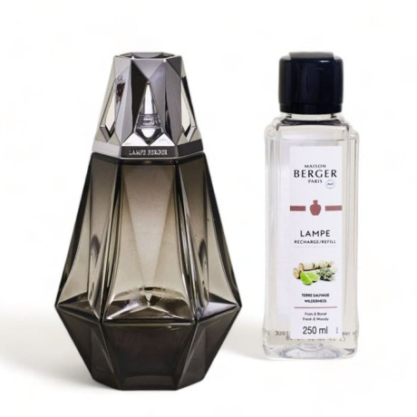 LAMPE BERGER 4756 C PRISME NOIRE + 250ML PROF.
