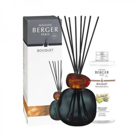 LAMPE BERGER 7833  BQT MINERAL NOIR/AMBRE