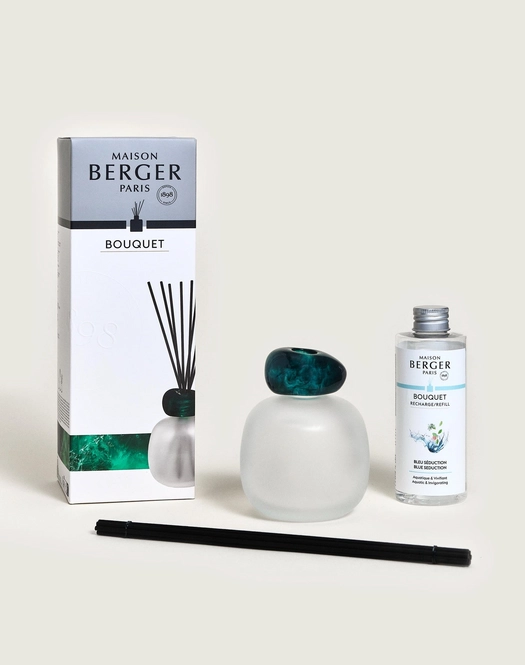 LAMPE BERGER 7834  BQT MINERAL GIVRE/EMERAUDE