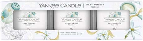 YANKEE S BABY POWDER 3 PACKFILLED VOTIVE 1701397E