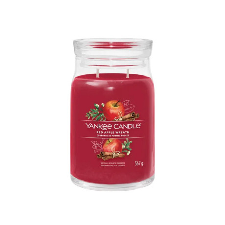 YANKEE S RED APPLE WREATH LARGE JAR 1629977E