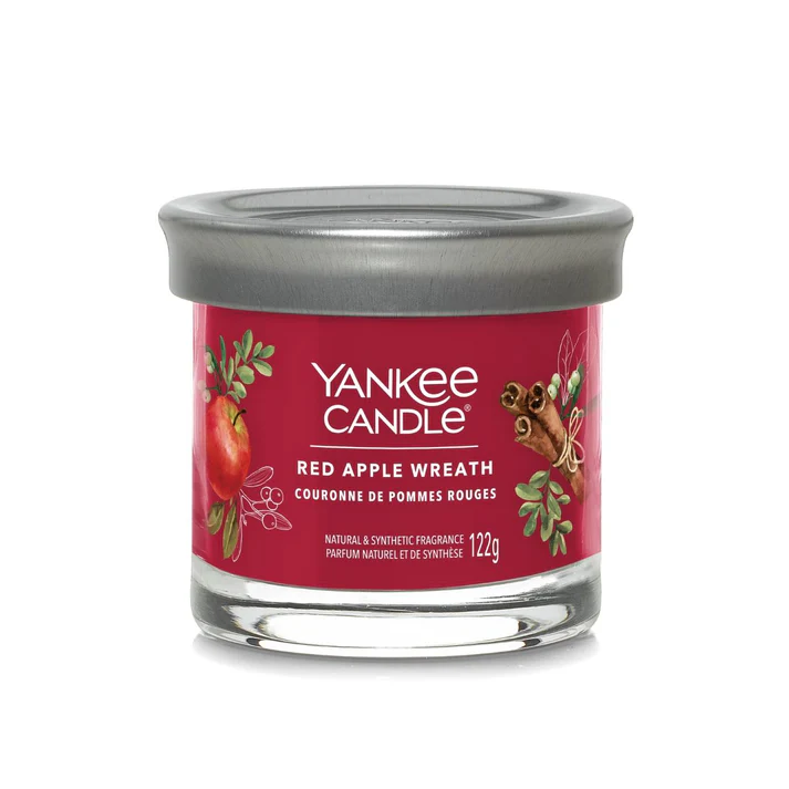 YANKEE S RED APPLE WREATH SMALL TUMBLER 2654107E