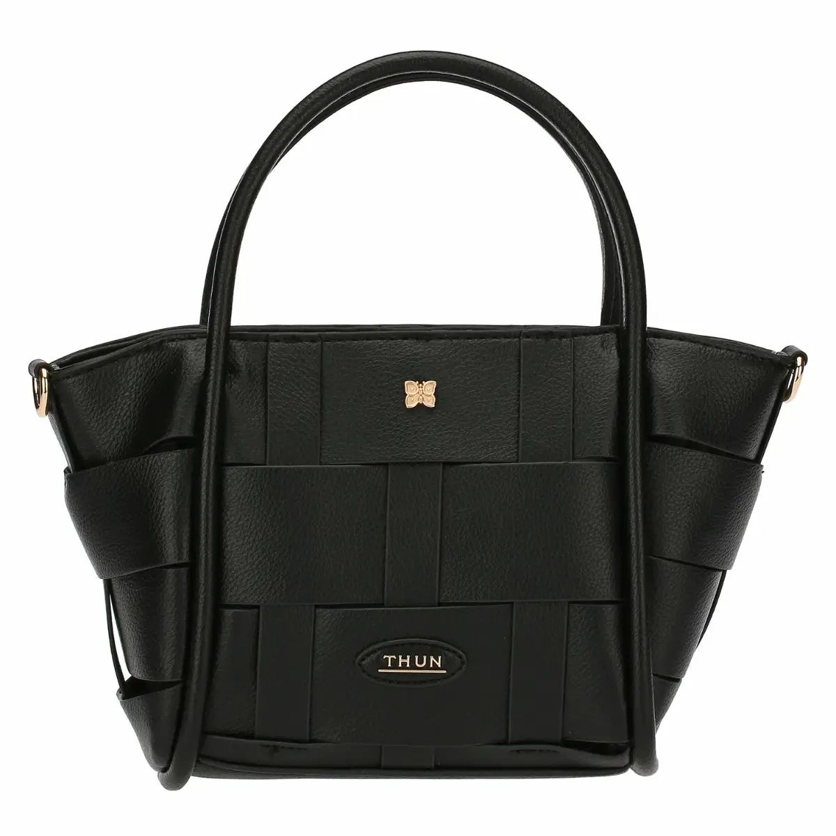 THUN H3639P00 BORSA INTRECCIO PICCOLA NERO