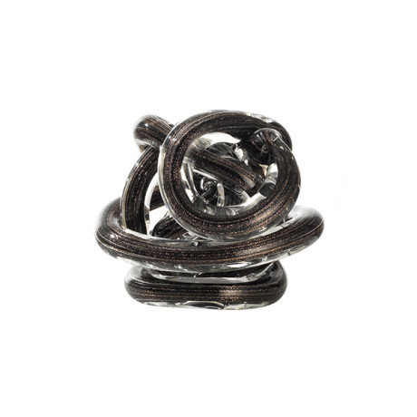 ONLYLUX OL02085  IL NODO DELL'AMORE NERO GLITTER 14CM