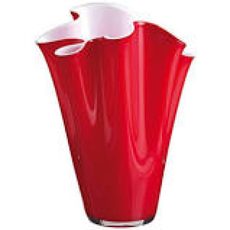 ONLYLUX OL02105 WAVE VASO DIAM.28 H.24 OPALE-ROSSO