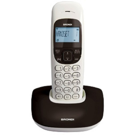 BRONDI NICENERO/BIANCO  TELEFONO CORDLESS NERO/BIANCO