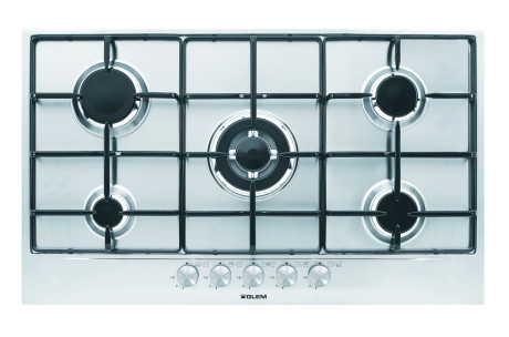 GLEM-GAS GT955IX  PIANO COTTURA 90CM INOX