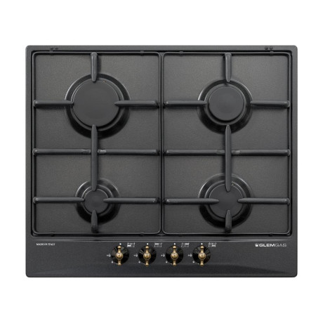 GLEM-GAS GT64AN  PIANO COTTURA  ANTRACITE 4F