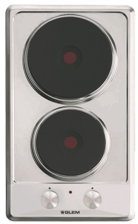 GLEM-GAS GT320IX  PIANO COTTURA INC 30CM 2PE VS INOX