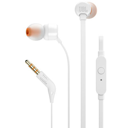 JBL T110WHT  CUFFIA AUR C/MICROFONO BIANCO