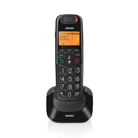 BRONDI BRAVOBRIGHTNERO  CORDLESS DECT GAP VIVAVOCE NERO