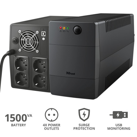 TRUST 23505  UPS PAXXON 1500VA 4 PRESE PROTETTE